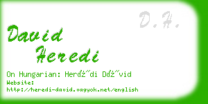 david heredi business card